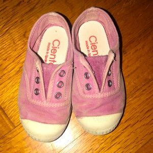 Pink Cienta shoes made in Spain. Size 24/8 US